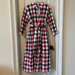 Dainty Jewell’s Red / White / Blue Midi Dress size small